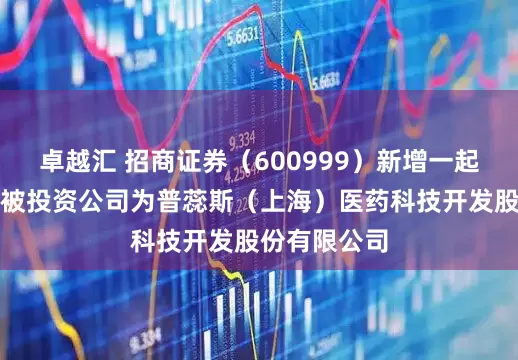 卓越汇 招商证券（600999）新增一起对外投资，被投资公司为普蕊斯（上海）医药科技开发股份有限公司